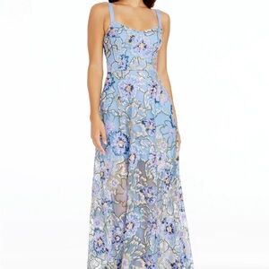 Dress the Population Blue Nina Dress